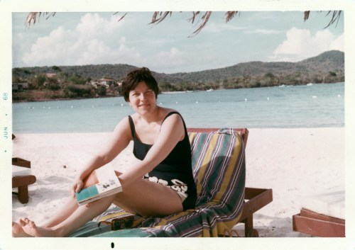 Mom on beach June 1968